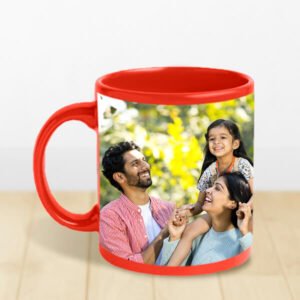 Red Photo Mug with Bright and Elegant Colours veenstore.in