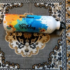 Birthday Special Water Bottle – Customized with Name & Color Splash