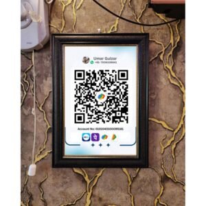 Premium Customized QR Payment Frame – A4 Size